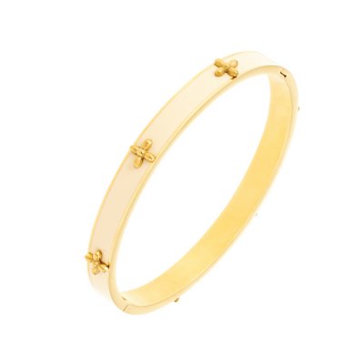 By Jolima - Valencia Bangle Nude Guldpläterat