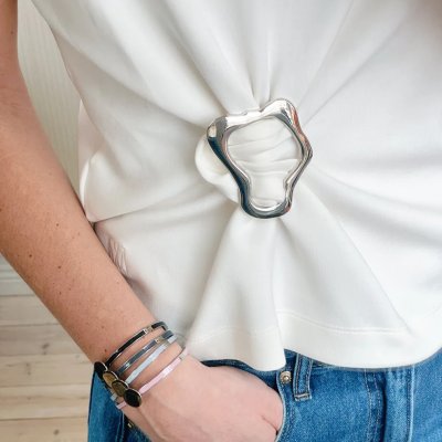 The ShoeLace Brand - Decor Bucle Universal Silver