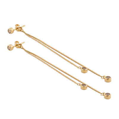CU Jewellery - Brilliant Long Ear Gold