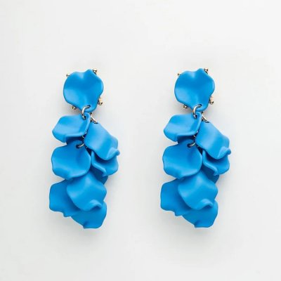 Bow19 Details - Leaf Earrings Mini Sky Blue