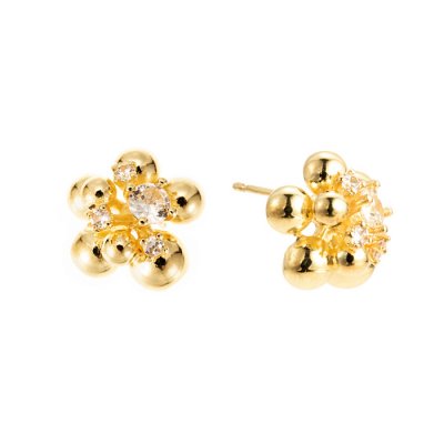 By Jolima - Cluster Earring Gold