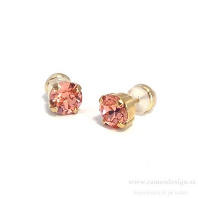 Caroline Svedbom - Classic Stud Earrings  Rose Peach Guldplätering