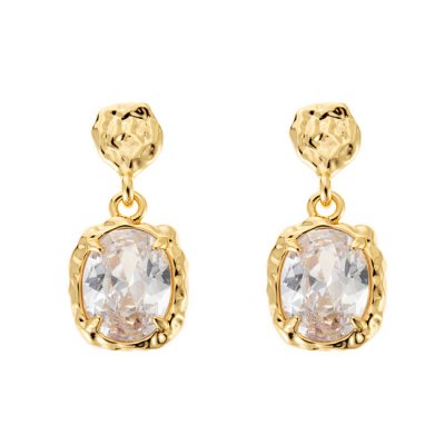 By Jolima - Paris Crystal Earring Gold