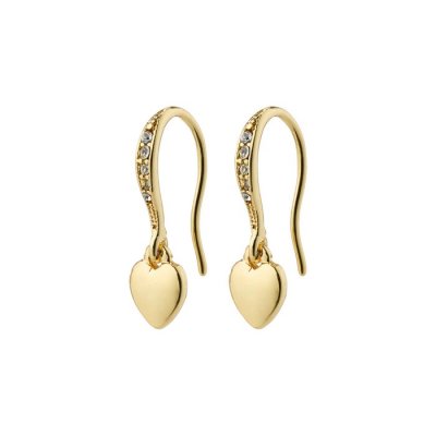 Pilgrim Jewellery - DIXIE Heart Earrings Gold-plated