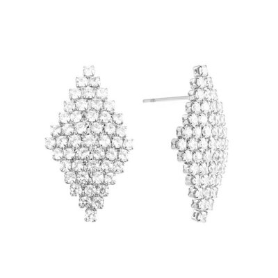 By Jolima - Pointy Small Crystal Earring Steel