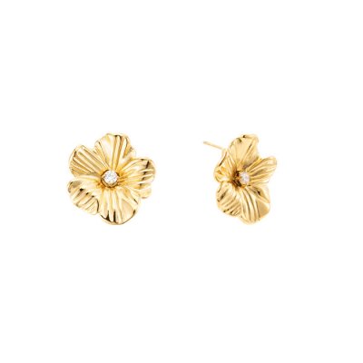 By Jolima - Daisy Earring Crystal Gold