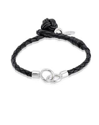 Gynning Jewelry - Armband The Knot On Leather
