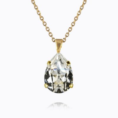 Caroline Svedbom - Mini Drop Necklace Guldplätering Crystal