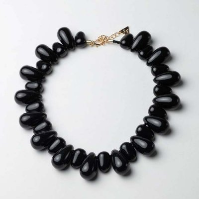 BOW19 Details - Zina Big Necklace Black