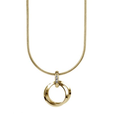 astrid & agnes - CAROLIN Kort Halsband Guld Guld
