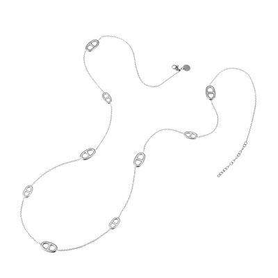 By Jolima - Celine Long Necklace Steel