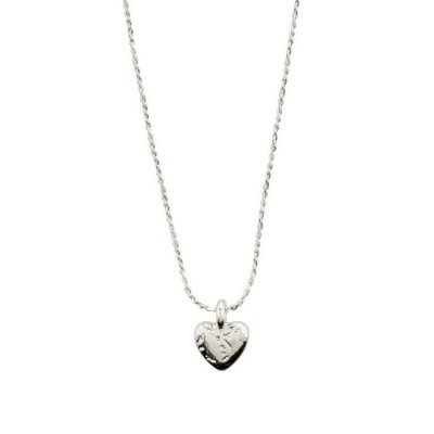 Pilgrim Jewellery - Mini Heart Halsband (silverpläterat)