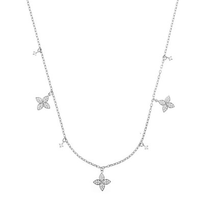 By Jolima - Valencia Crystal Necklace Steel