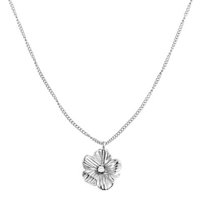 By Jolima - Daisy Crystal Necklace Steel