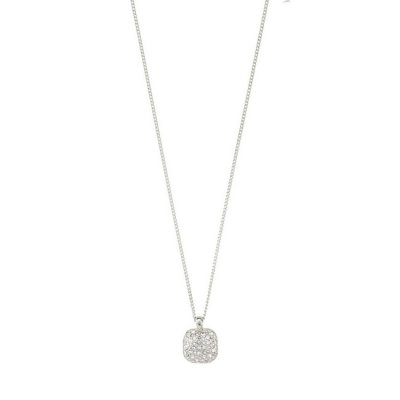Pilgrim Jewellery - CINDY Recycled Crystal Pendant Necklace Silverplated