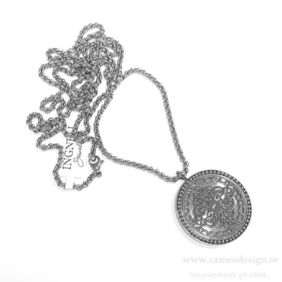 INGNELL JEWELLERY- Steffie Coin Necklace Large stål