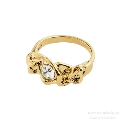Pilgrim Jewellery - ORGANIC ring (guldpläterad)
