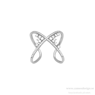 Dansk Copenhagen - Shimmer Center Ring Silverpläterat