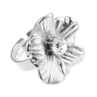 By Jolima - Daisy Ring Crystal Steel