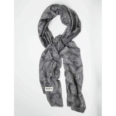 BOW19 Details - Soft Scarf Paisley Grey